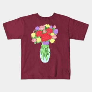 Hidden Mickey Bouquet of Flowers Kids T-Shirt